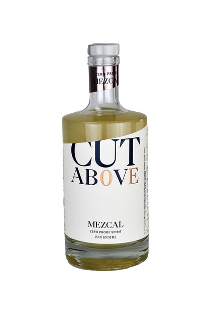 CUT ABOVE Zero Alcohol Mezcal | Award Winning Premium Non-Alcoholic Spirit for Alcohol Free Cocktails | 25.4 fl. oz. (750mL)
