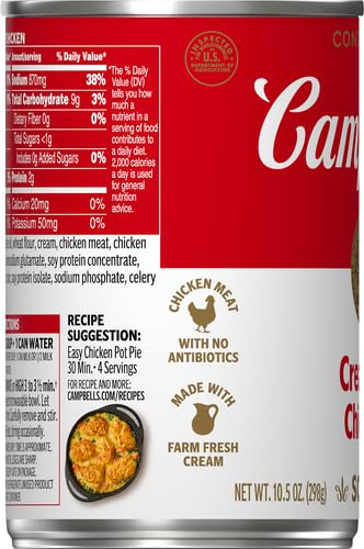 Campbell's Condensed Cream of Chicken Soup, 10.5 oz Can