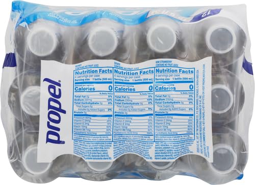 Propel,3 Flavor Variety Pack,Zero Calorie Sports Drinking Water with Electrolytes and Vitamins C&E,16.9 Fl Oz,(Pack of 24)