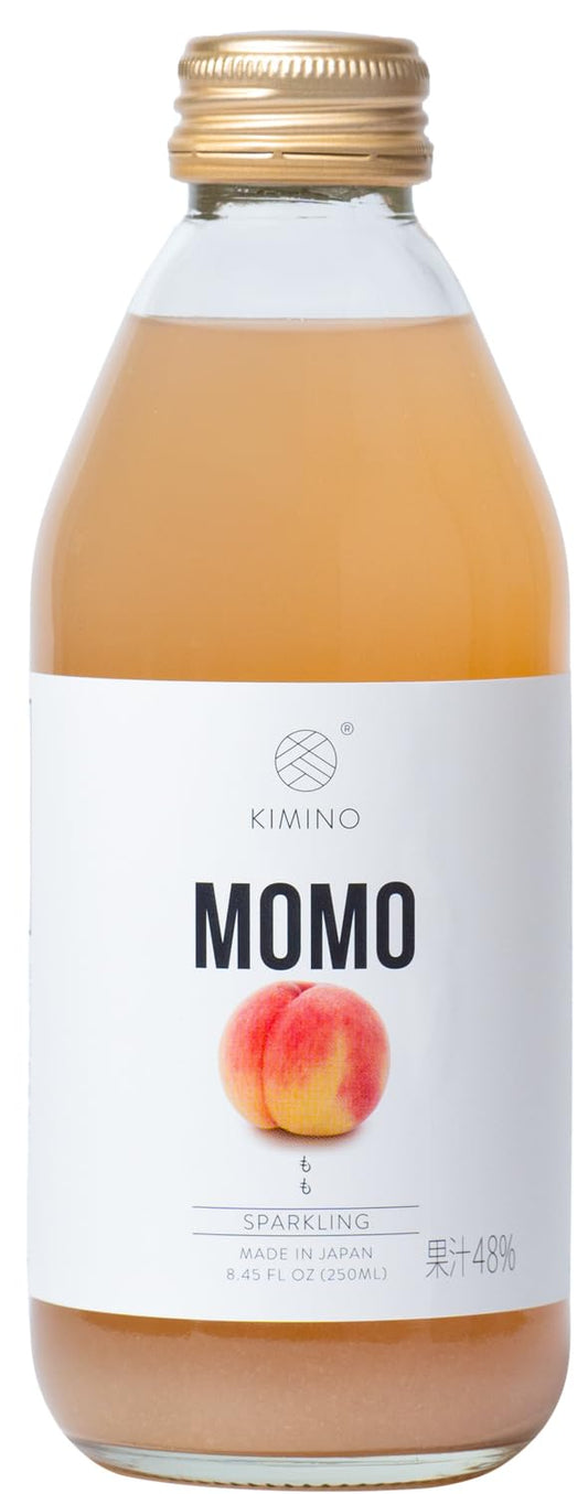 Kimino Sparkling Momo Peach Juice, 8.45 fl oz