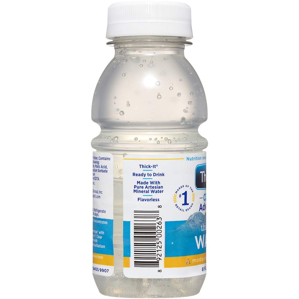 Thick-It Clear Advantage Thickened Water - Moderately Thick/Honey, 8 oz Bottle (Pack of 1)