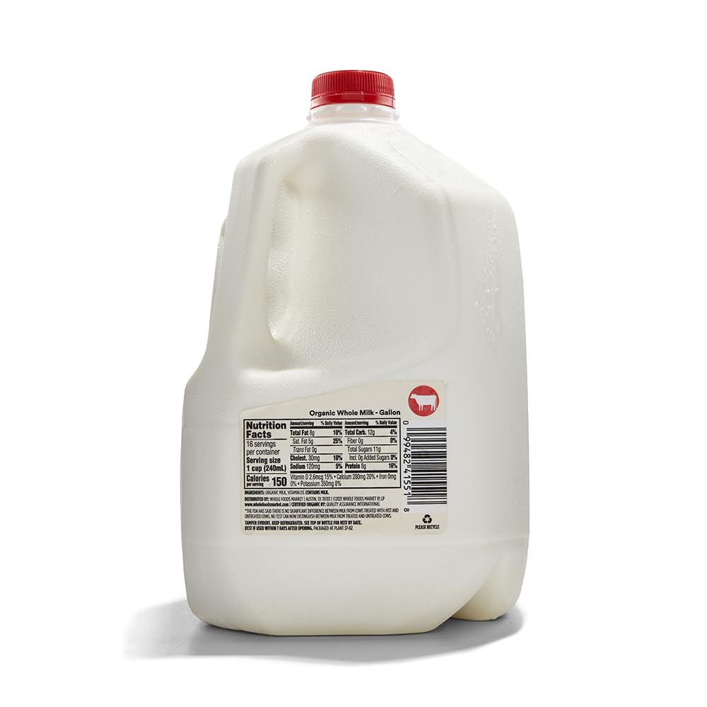 365 by Whole Foods Market, Organic Whole Milk, 128 oz