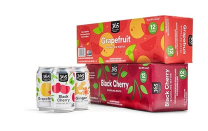 365 by Whole Foods Market, Black Cherry Sparkling Water 12pk, 12 Fl Oz