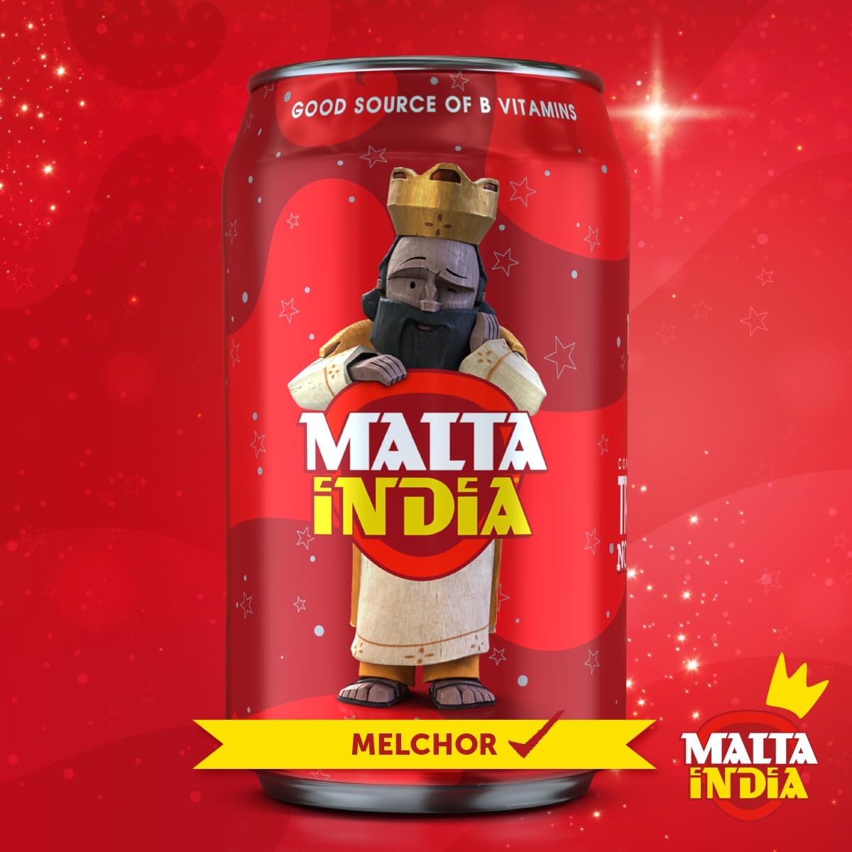Malta India - Malt Beverage Non Alcoholic Original from Puerto Rico, 8 Ounce (Pack of 6) - Packaging may vary