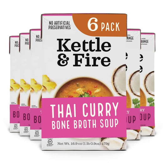 KETTLE & FIRE Organic Reduced Sodium Chicken Bone Broth, 16.9 OZ