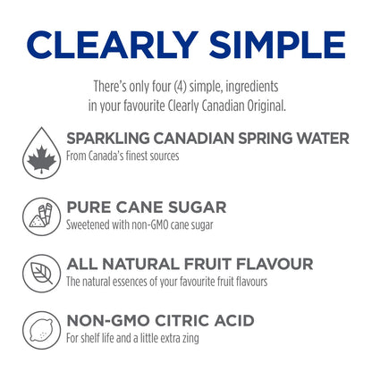 Clearly Canadian Orchard Peach Sparkling Water, 11 Fl Oz