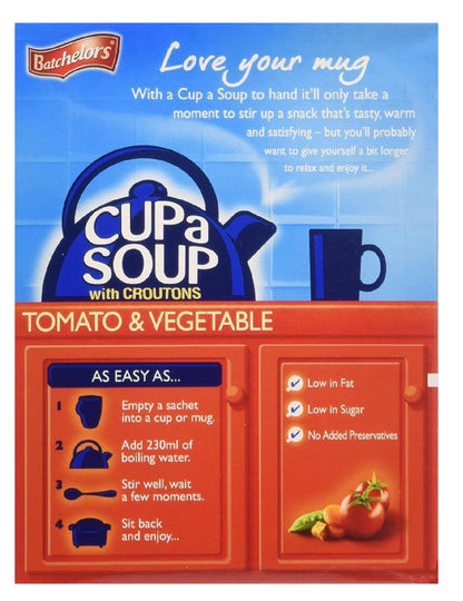 Batchelor's Tomato & Vegetable Cup a Soup with Croutons 4's 104g (3 Pack)