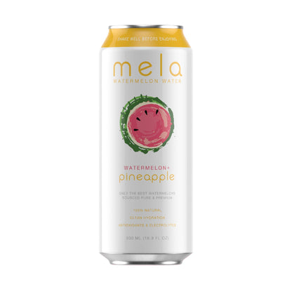 Mela Watermelon Water - Watermelon + Pineapple | 12 Pack | 100% Natural Watermelon Juice + Pineapple