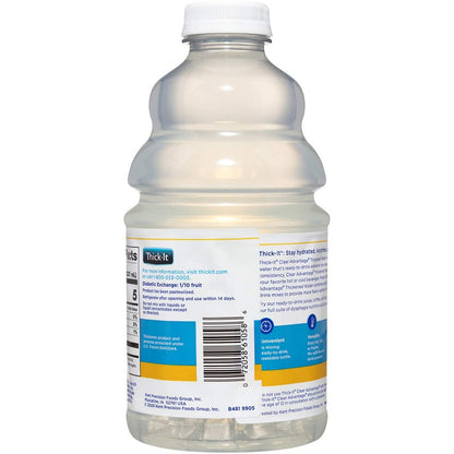 Thick-It Clear Advantage Moderately Thick Water, Honey Consistency, Ready-to-Drink, Digestible Swallowing Aid, Hydration on the Go, Convenient & Ready-to-Use, No Mixing Needed, 46 oz Bottle