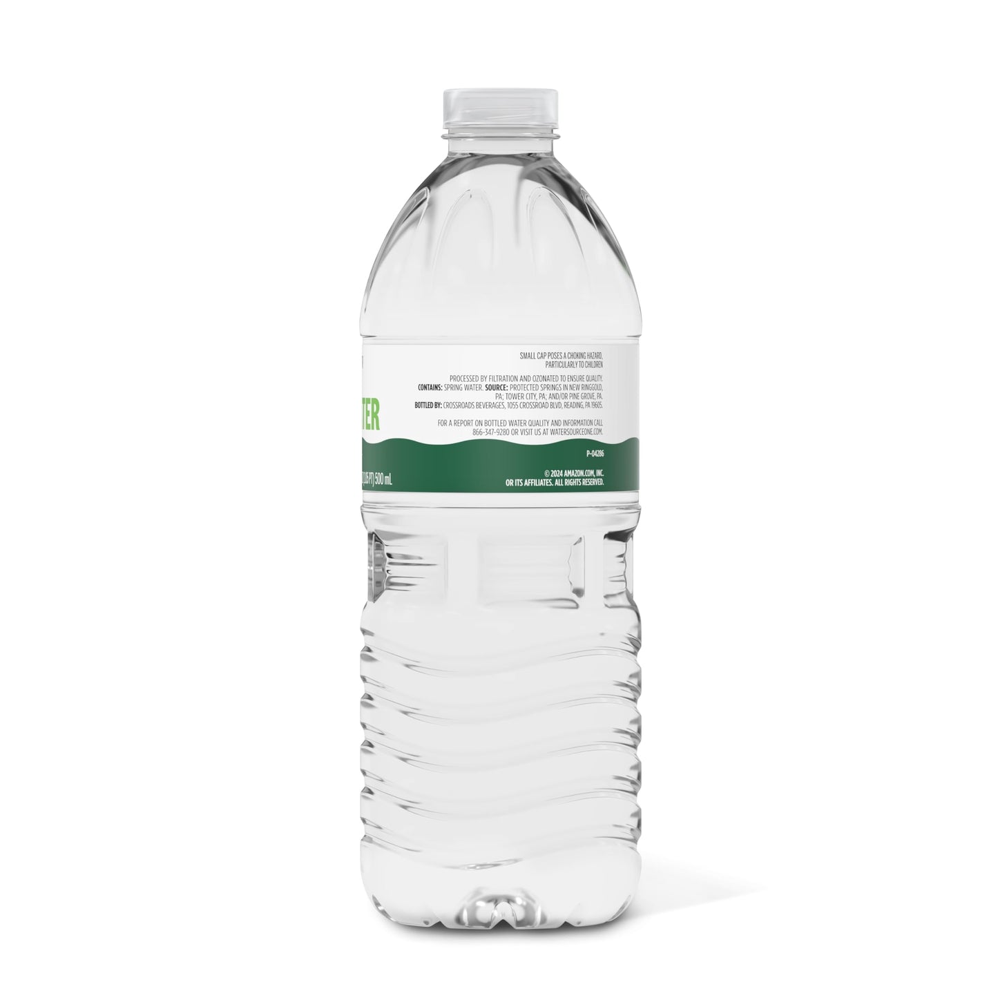 Amazon Grocery, Natural Spring Water, 16.9 Fl Oz (Pack of 24)