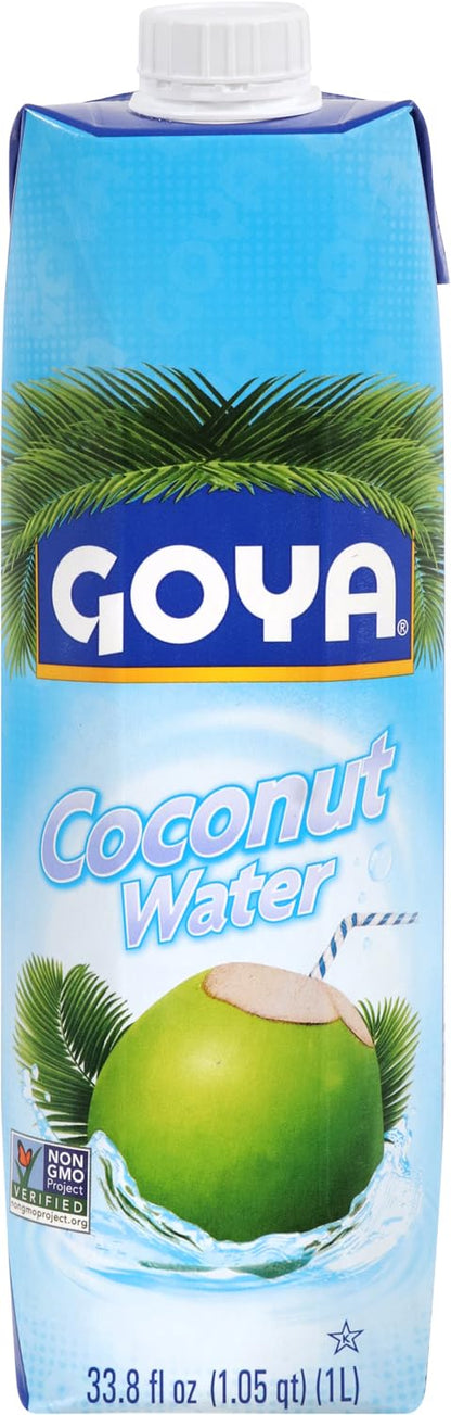 Goya Foods 100% Pure Coconut Water, 33.79 Ounce (Pack of 2)