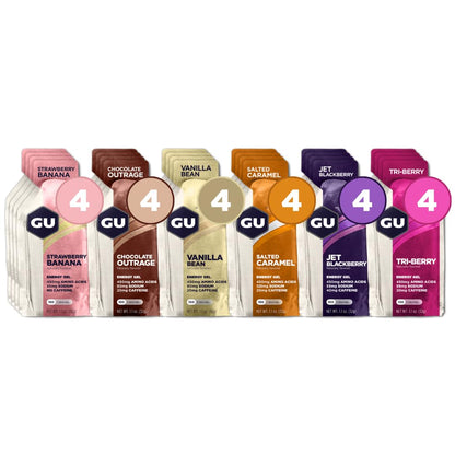 GU Energy Original Sports Nutrition Energy Gel, Vegan, Gluten-Free, Kosher & Original Sports Nutrition Energy Gel, Vegan, Gluten-Free, Kosher