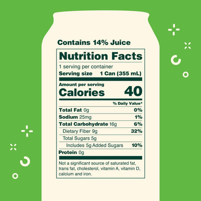 OLIPOP Watermelon Lime Prebiotic Soda, 12 FZ