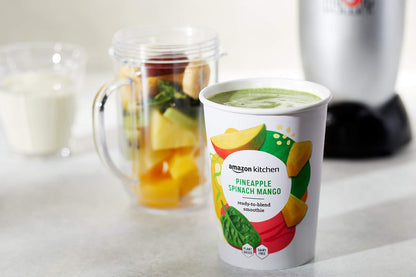 Amazon Kitchen, Pineapple Spinach Mango Smoothie, 7.5 Oz