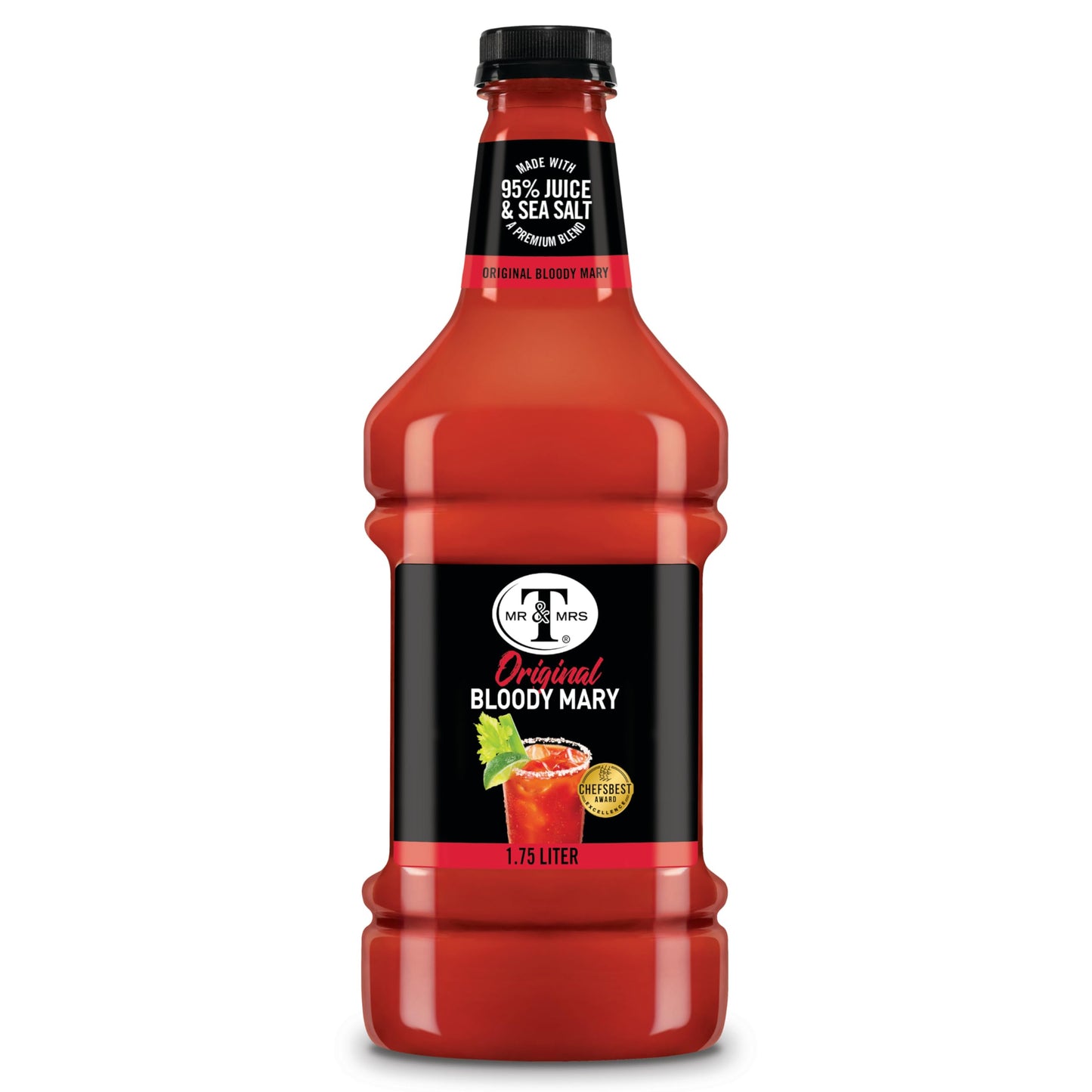 Mr & Mrs T Original Bloody Mary Mix, 1.75 L bottle, Tomato Juice Blend Cocktail Mixer, Premium Ingredients, Perfect for Bloody Mary and Mocktail Drinks