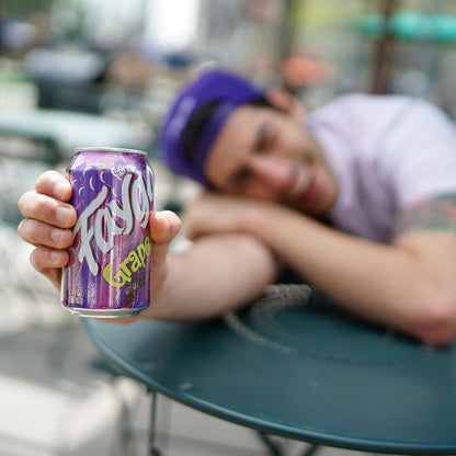 Faygo Grape Soda | 12-Pack of 12oz Cans | Juicy Purple Grape Flavor | Caffeine-Free | Bold & Sweet