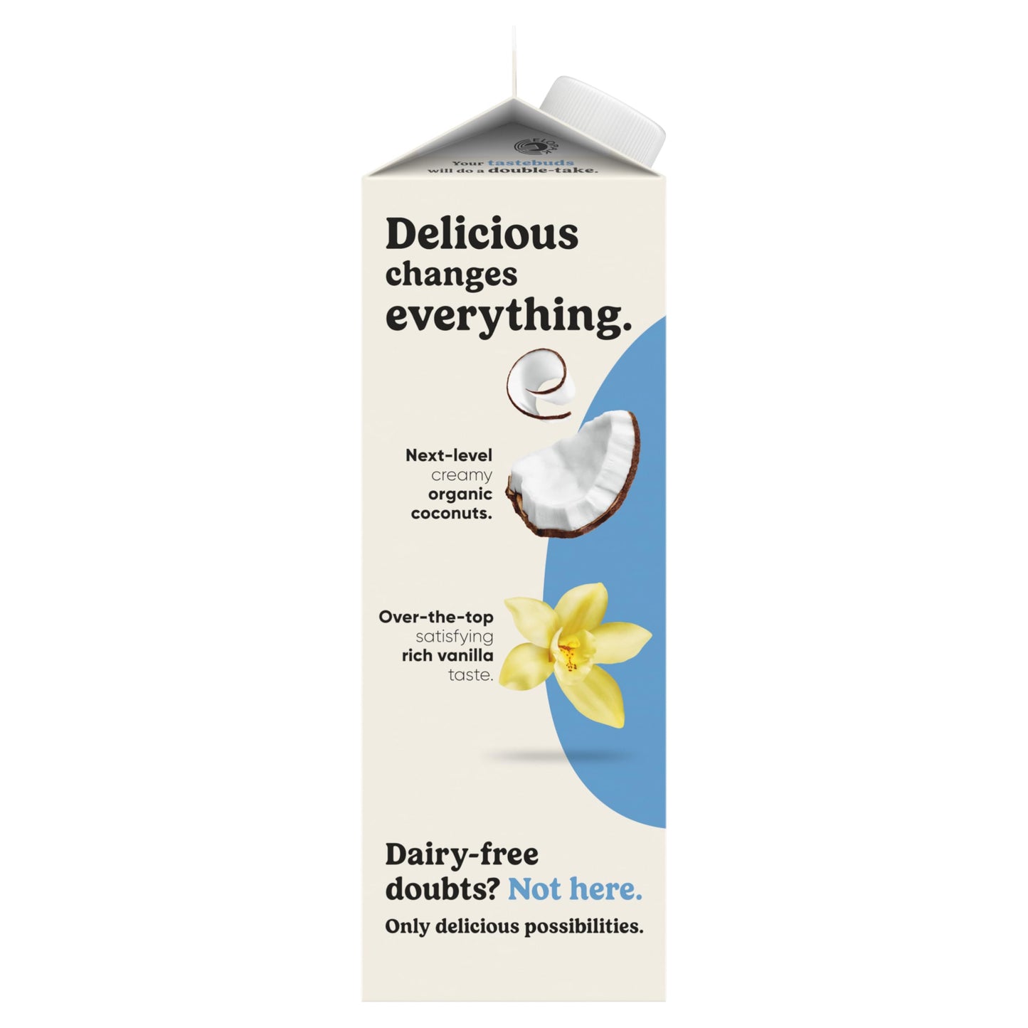 So Delicious Dairy Free Coconut Milk Creamer, French Vanilla, Vegan, Organic, Non-GMO, Creamy Plant Based Coffee Creamer, 32 FL OZ Carton