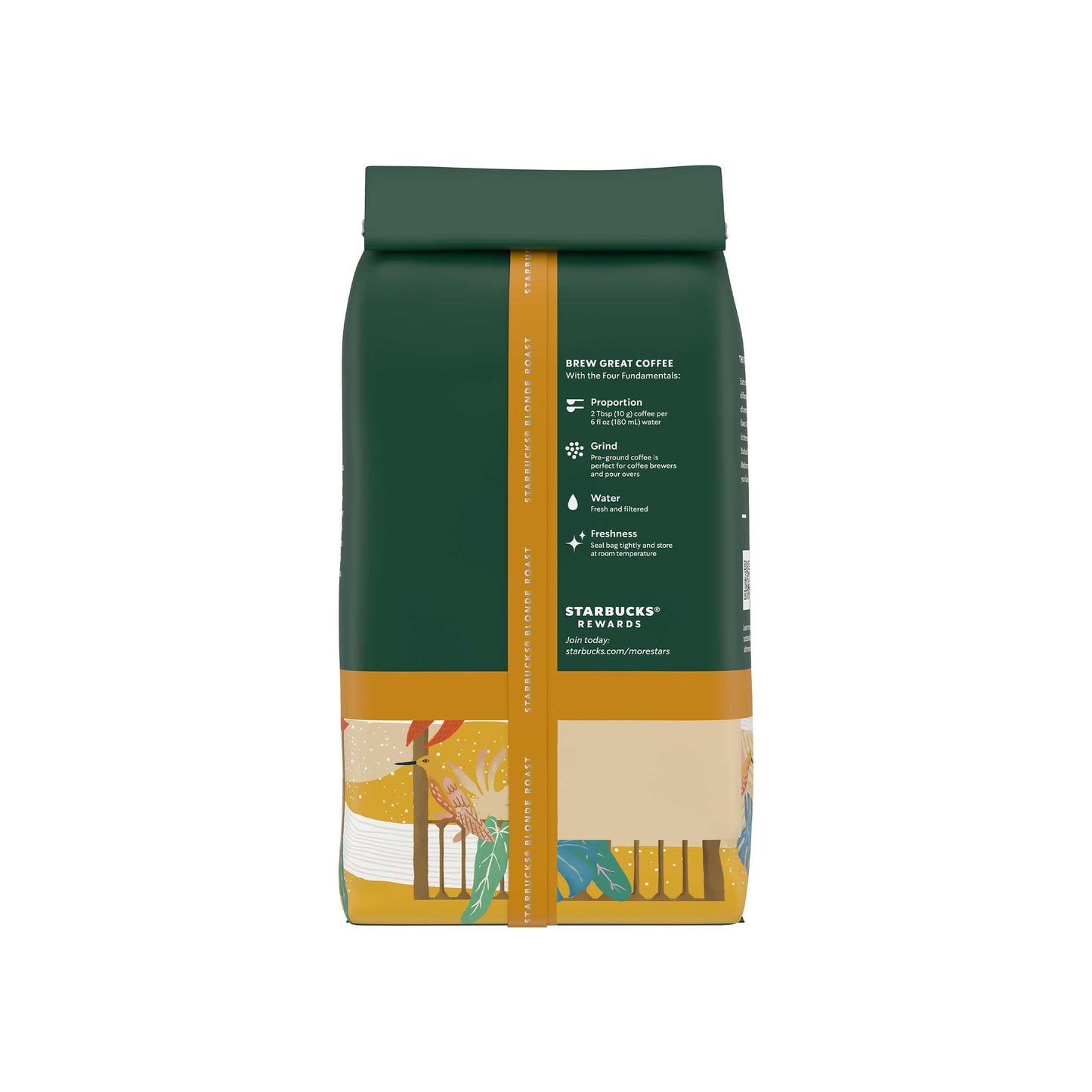 Starbucks Ground Coffee, Starbucks Blonde Roast Hot or Iced Coffee, Veranda Blend, 12 oz