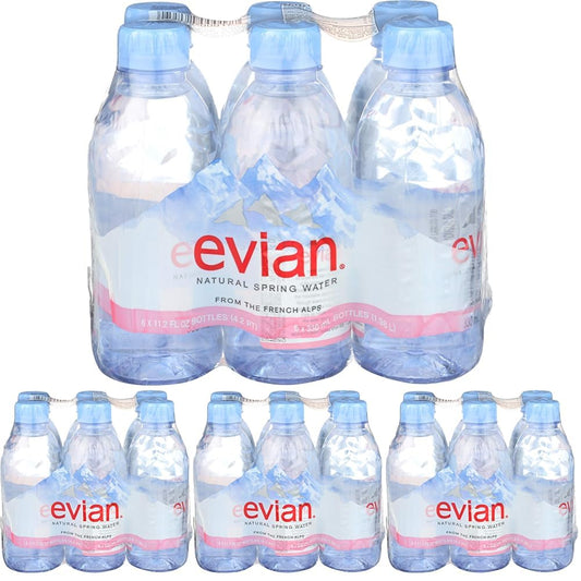 Evian, Water, 6 ct, 11.2 oz each (Pack of 4)