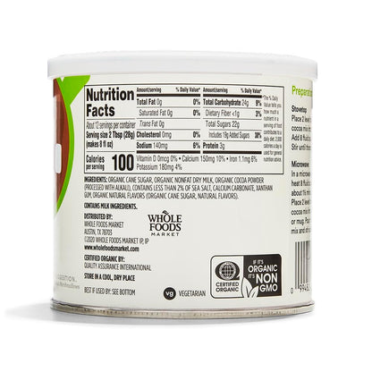 365 by Whole Foods Market, Organic Hot Cocoa, Rich Chocolate Flavor Mix, 12 Ounce