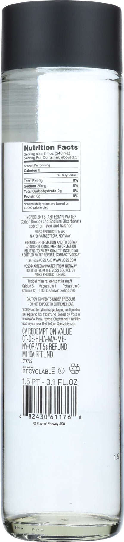 Voss, Water Sparkling Norway, 27.05 Fl Oz