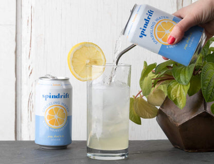 Spindrift, Sparkling Water, Lemon, 12 oz, (pack of 8)
