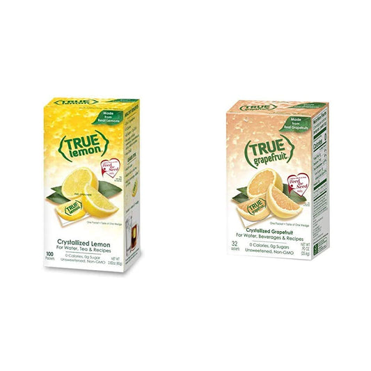 TRUE LEMON and TRUE GRAPEFRUIT Water Enhancers Bundle (132 Count)