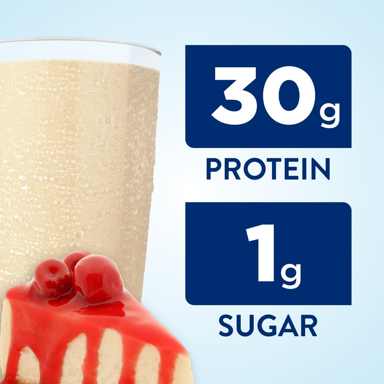 Ensure Max Protein Nutrition Shake with 30g Protein, 1g Sugar, High Protein Shake, Creamy Strawberry & Cherry Cheesecake Flavors, 11 fl oz, (Pack of 12)