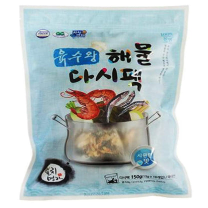 Minecook Seafood Dashi Pack Korean Spices Pack for Soups and Broth Gives Savory and Seafood Flavor Cool 160g (0.35 lb) / 0.035 lb per 1 Bag 시원한 육수용 다시팩