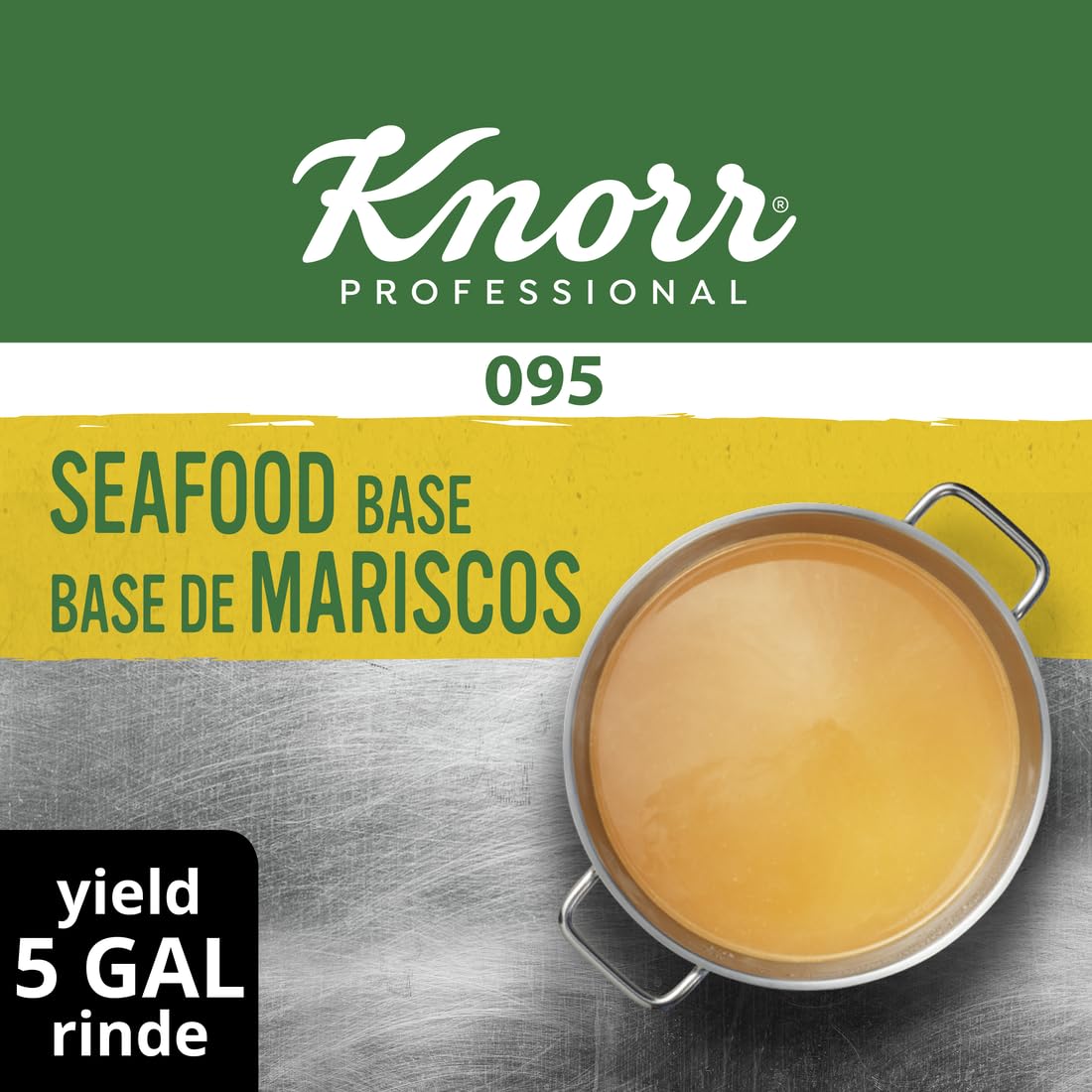 Knorr Professional 095 Seafood Stock Base No added MSG, 0g Trans Fat, 1 lb (Pack of 6)