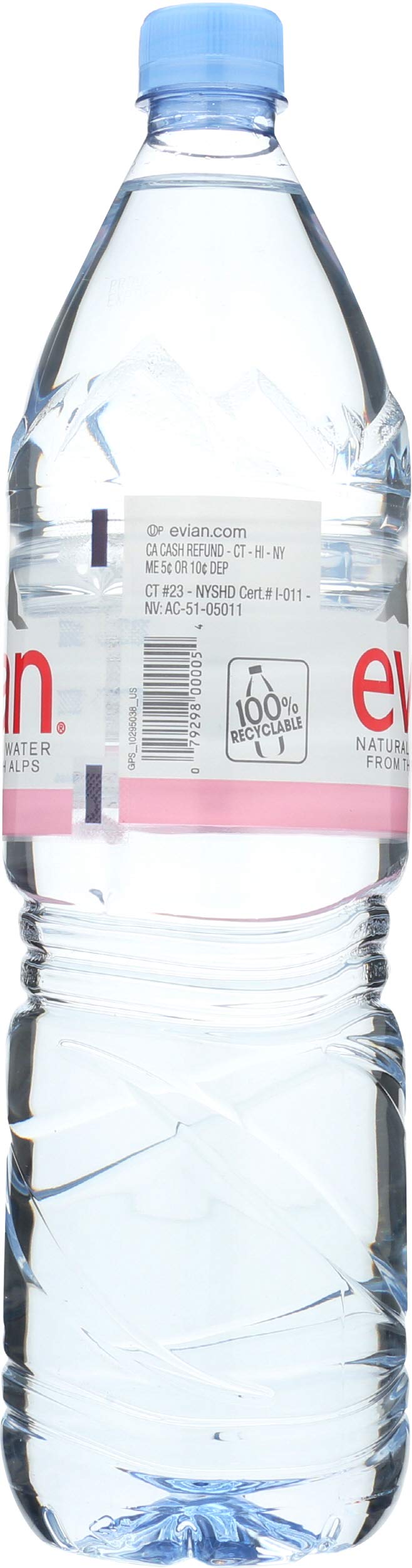 EVIAN Natural Spring Water, 50.7 FZ