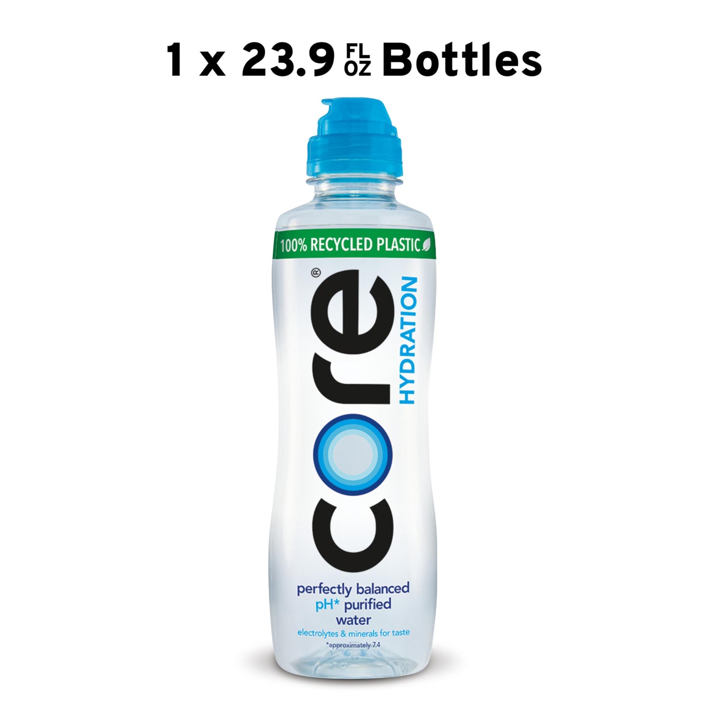 Core Hydration Perfectly Balanced Water, 23.9 fl oz Sport Cap bottle
