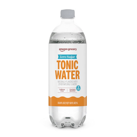 Amazon Grocery, Zero Sugar Tonic Water, 33.8 Oz