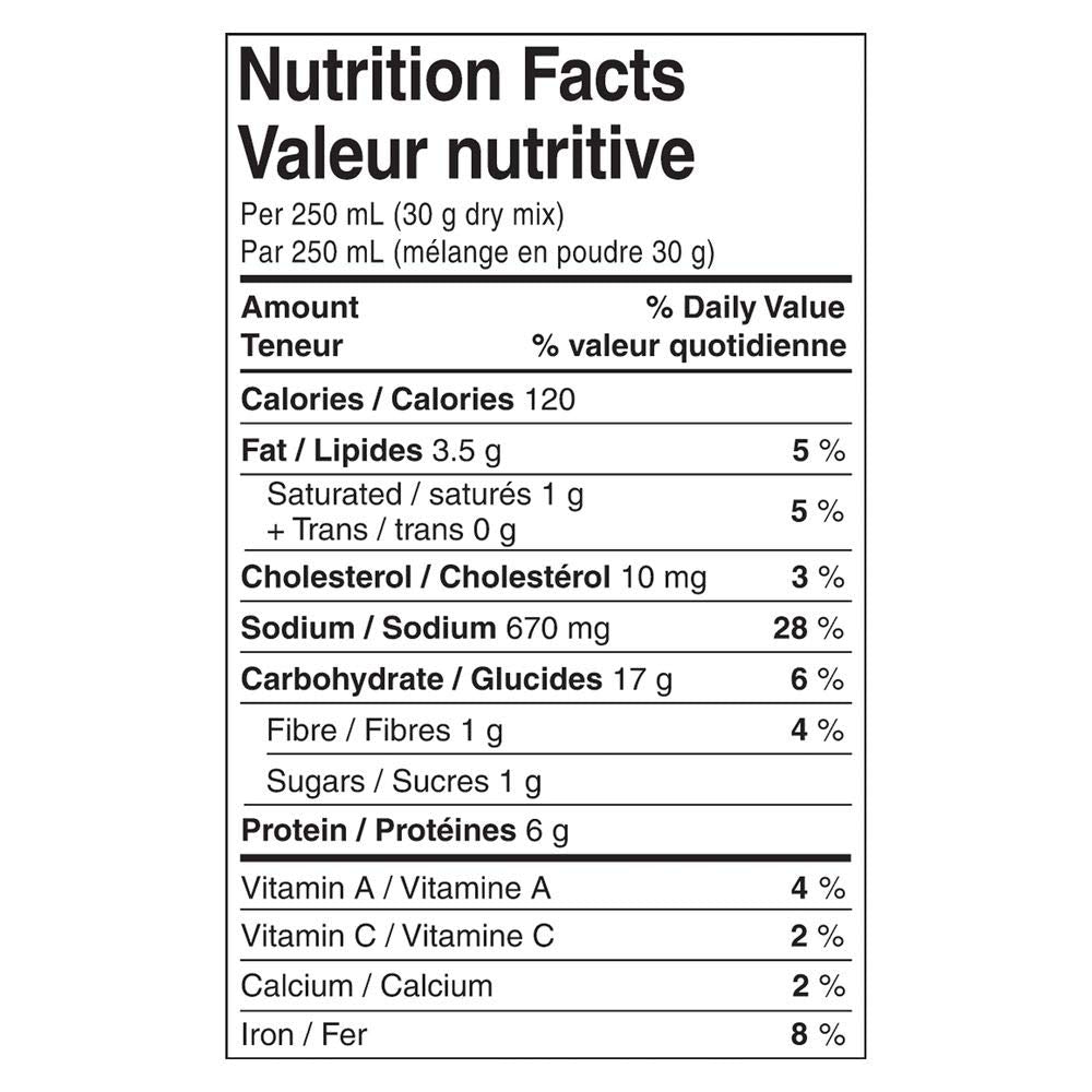 Knorr Professional Soup du Jour Italian Style Wedding with Meatballs Soup Mix No added MSG, 0g Trans Fat per Serving, Just Add Water, 18.2 oz (Pack of 4)