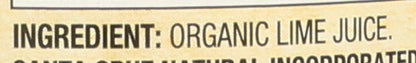 Santa Cruz Organic 100% Pure Lime Juice, 16 fl oz (Pack of 1)