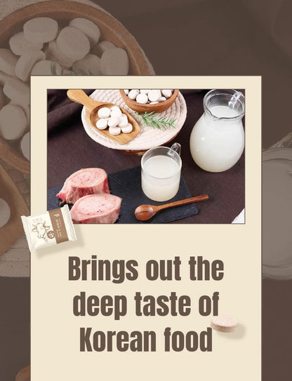 Good Taste Korean Traditional Sagol Broth Coin 4g x 20 tablets/Basic Base Soup Stock 한국산 사골 코인 육수