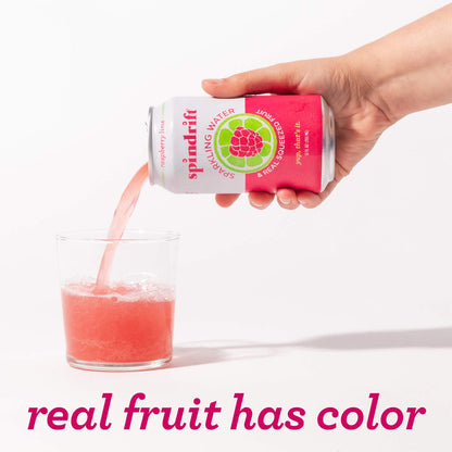 Spindrift Sparkling Water Variety Pack with Lemon - Made with Real Squeezed Fruit, 24 Total Cans