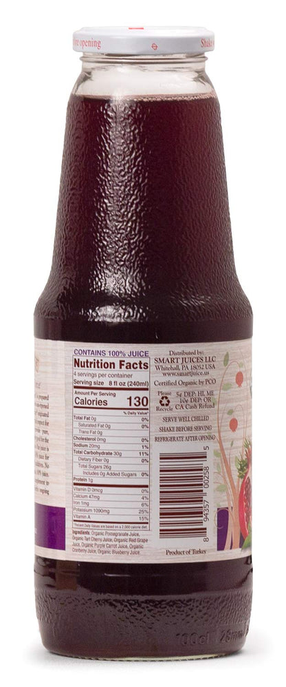 Smart Juice Antioxidant Force Organic Juice - 33.8 fl oz (1L) - (Case of 6)