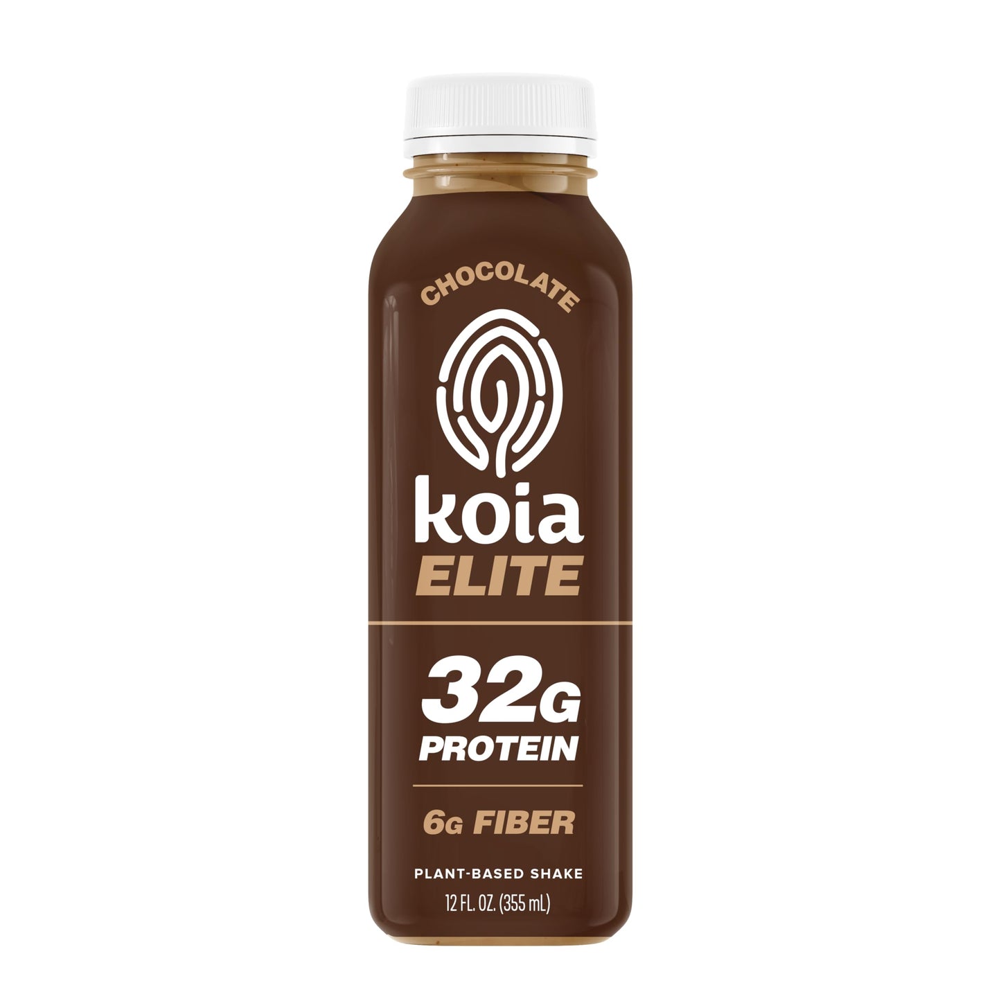 Koia Elite - Chocolate - 32g Protein - Ready To Drink Plant Protein Shake - Low Sugar, Dairy Free, Gluten Free, Soy Free, Non GMO, Kosher, Vegan (12 Fl Oz)