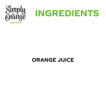 Simply Orange High Pulp Orange Juice Bottle, 46 fl oz