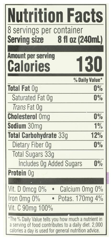 365 by Whole Foods Market, Organic 100% Juice Flavored Juice Blend from Concentrate, Grape Cranberry, 64 fl oz