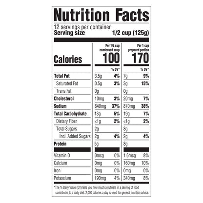 LeGout New England Clam Chowder Condensed Canned Soup, 0g Trans Fat, 51 oz, Pack of 12