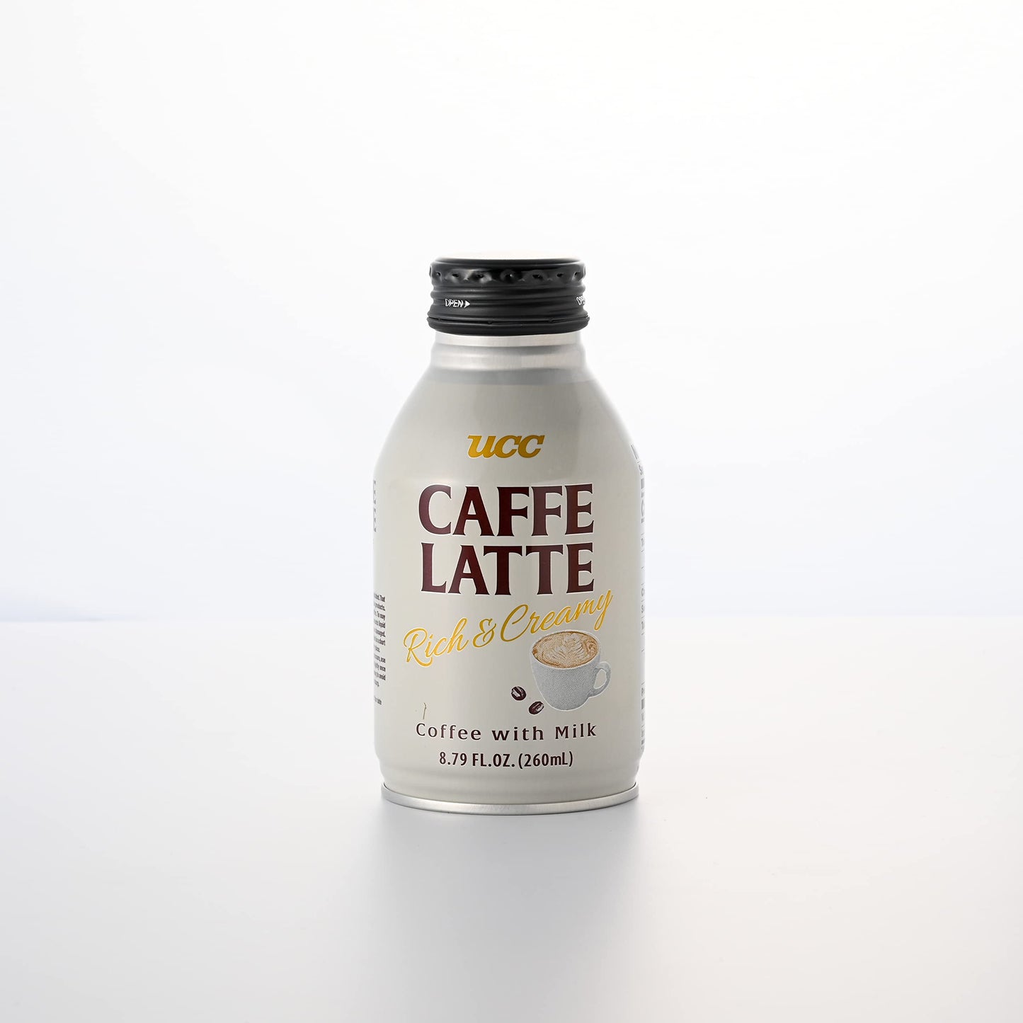 UCC Ready to Drink Caffe Latte, 8.79 FL OZ (Pack of 24), Delicious, Rich and Creamy, Convenient Bottled Coffee Drinks For On-the-Go, Imported from Japan