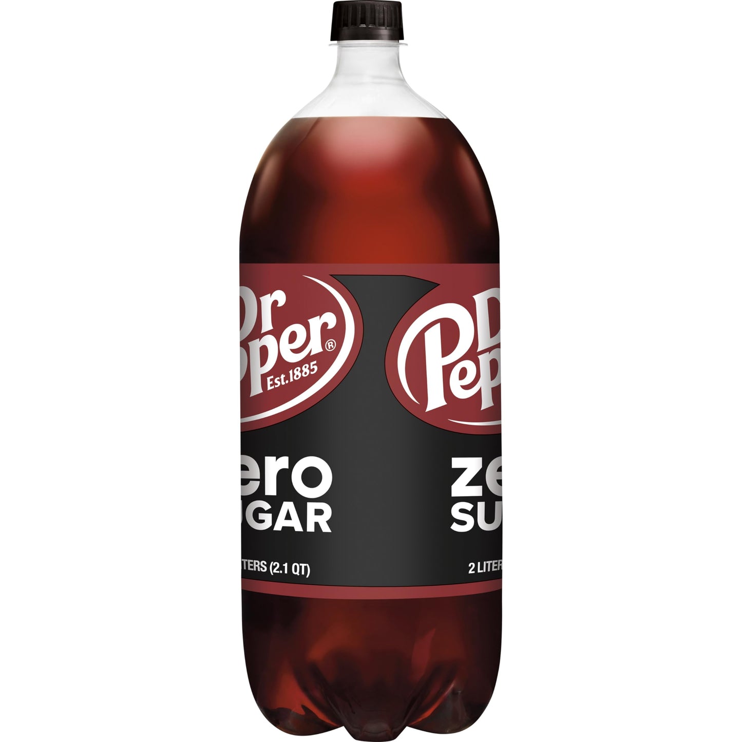 Dr Pepper Zero Sugar Soda, 2 L bottle