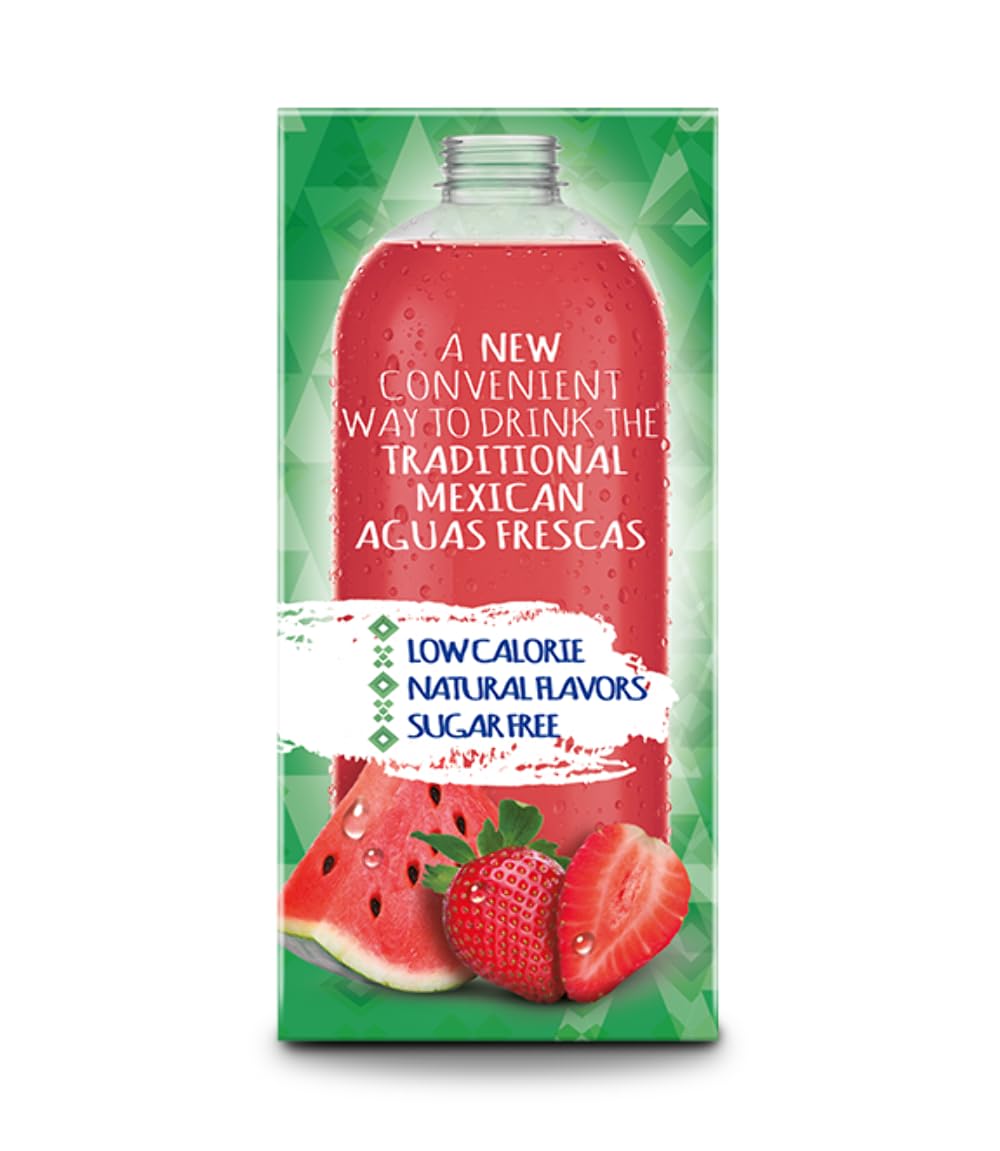 Klass Aguas Frescas, Strawberry Watermelon, On the Go Packets, 0.07 Ounce