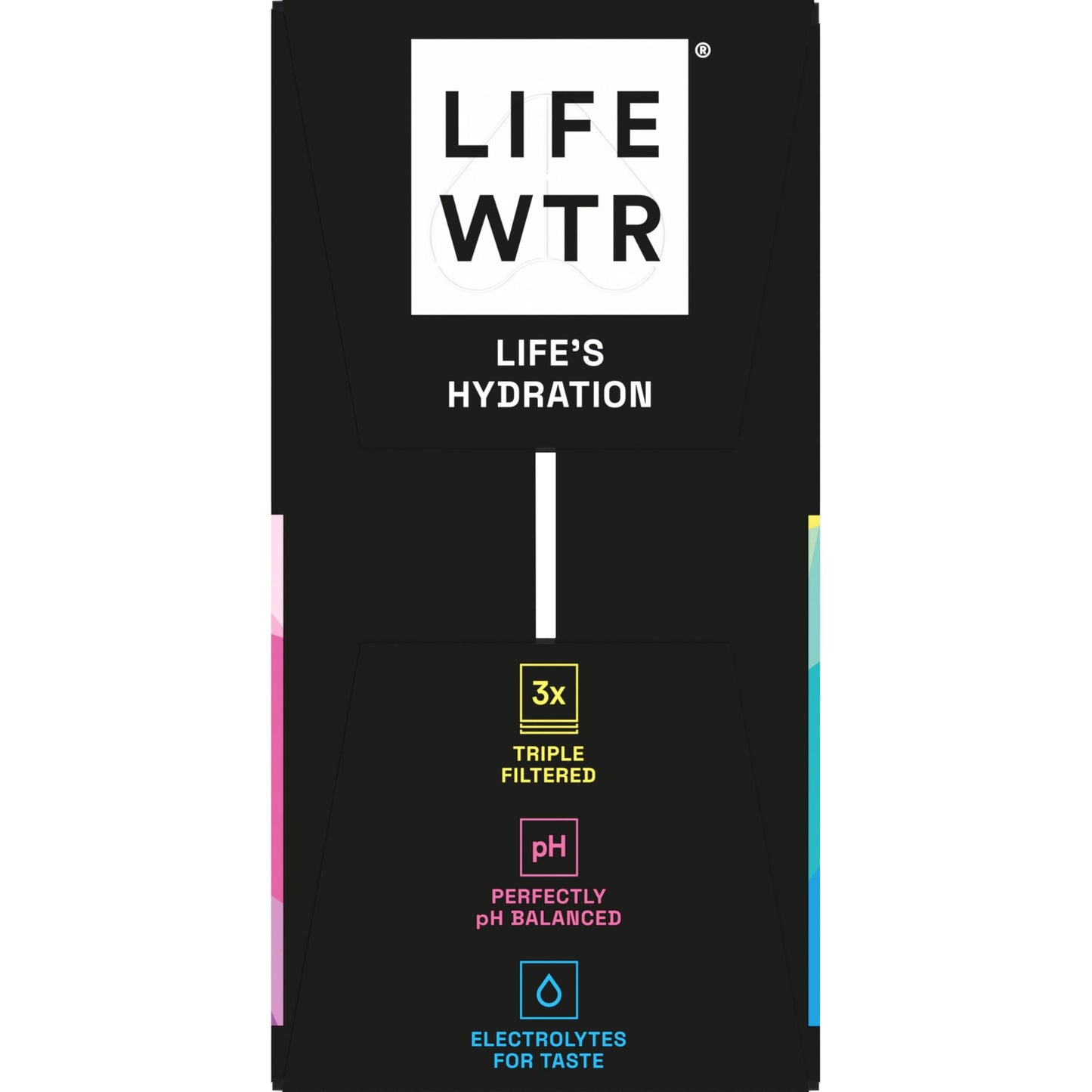 LIFEWTR Premium Purified Water, pH Balanced with Electrolytes, 100% recycled plastic bottles, 33.8 Fl Oz, 1L (Pack of 6)