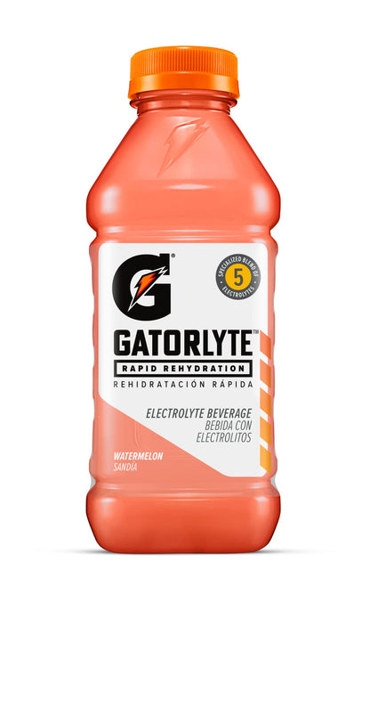 Gatorlyte Rapid Rehydration Electrolyte Beverage, Watermelon, 20oz Bottle