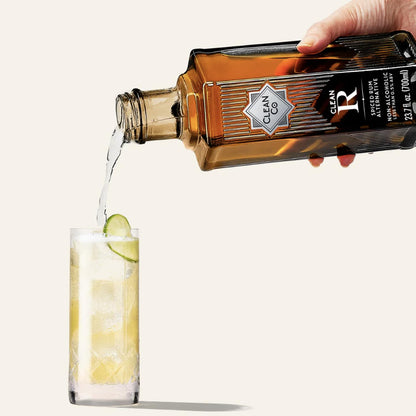 Clean Co Non-Alcoholic Rum Alternative 700ml Bottle | with Premium Quality Lime & Yuzu - Batanga