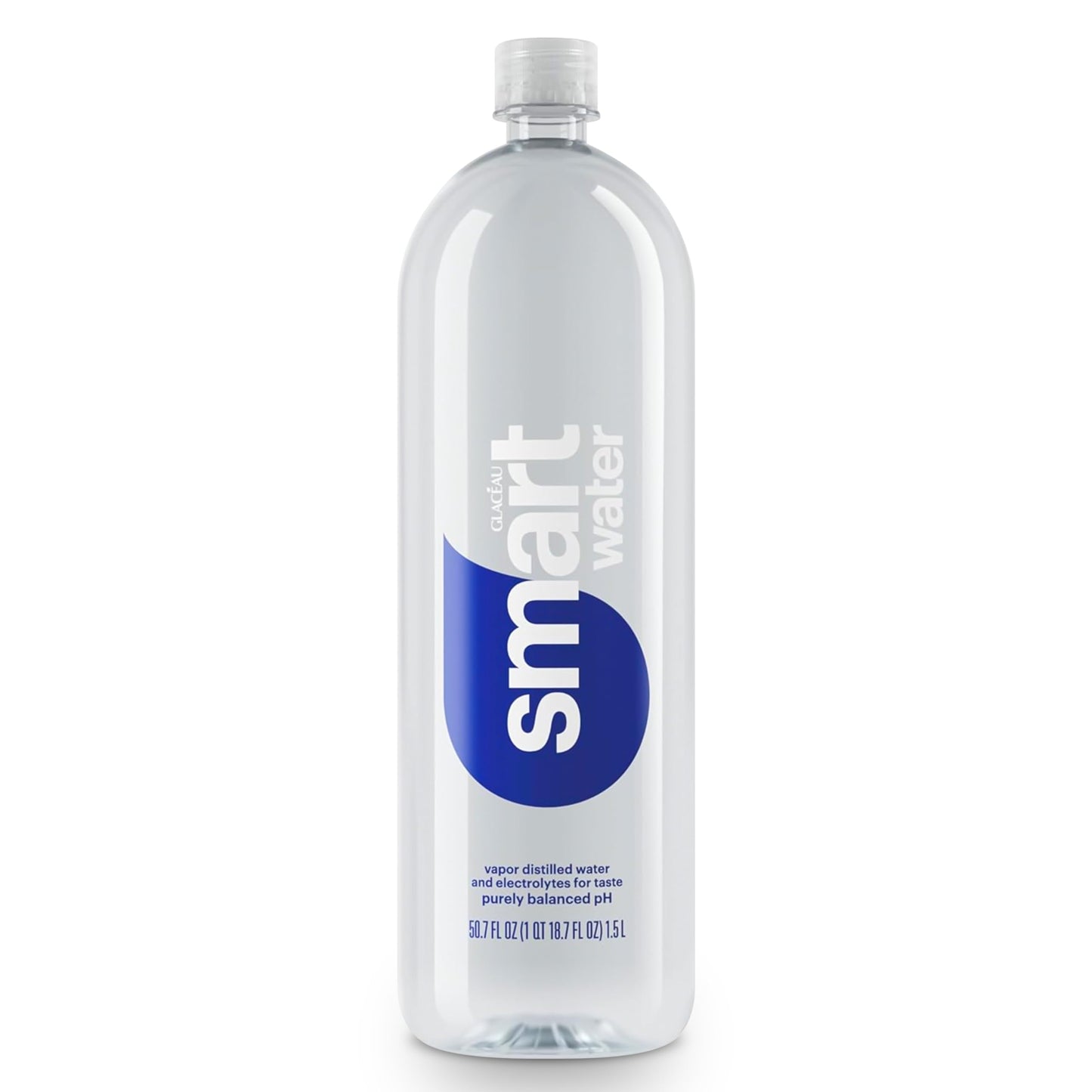 smartwater vapor distilled premium water bottle, 1.5 Liter Bottle