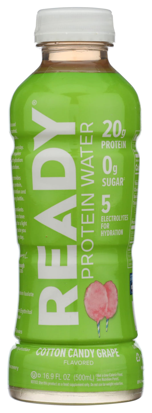 COME READY Cotton Candy Grape Protein Water, 16.9 FZ